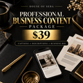 PROFESSIONAL BUSINESS CONTENT PACKAGE